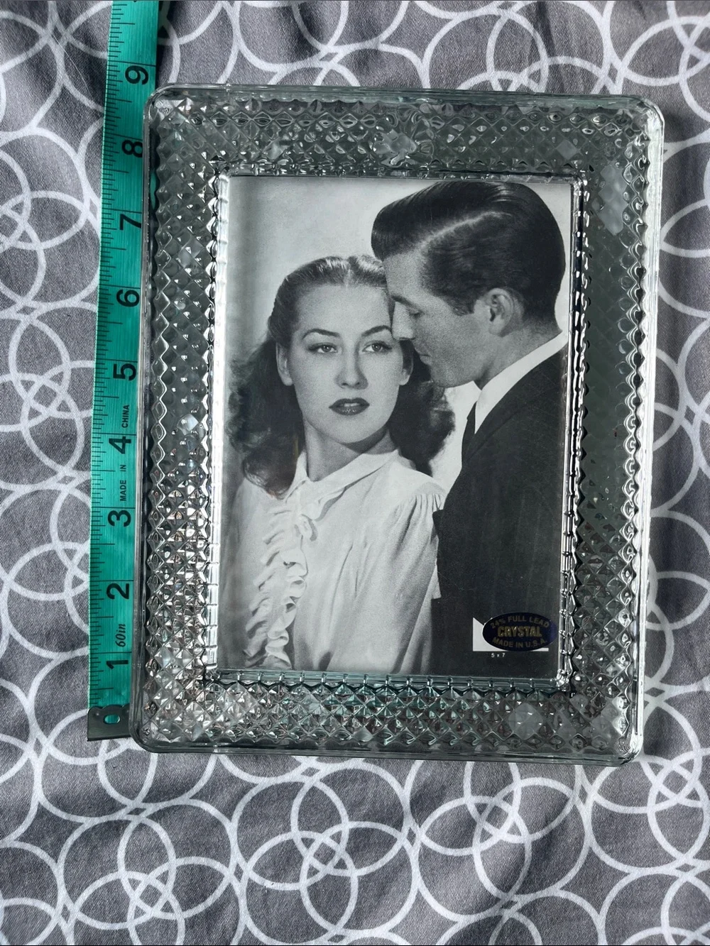 Crystal Textured Glass 5x7 Photo Frame